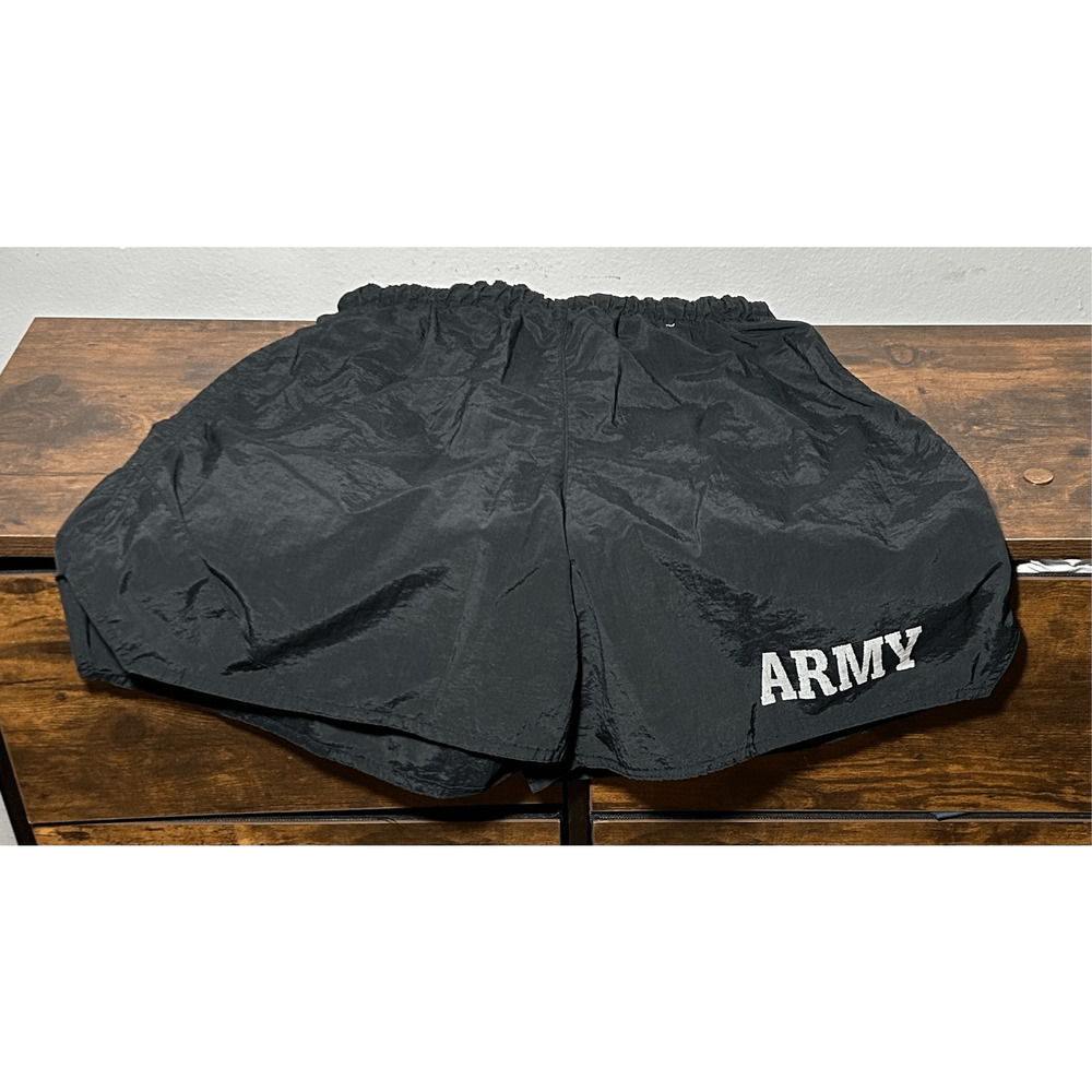 Rothco Army Shorts Black Military Physical Training 6021 Brief Lining Size M
